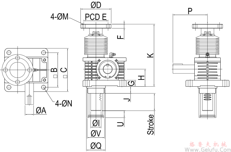 潔凈室RJ-DC高速齒條升降機(jī)安裝尺寸圖 潔凈室RJ-DC高速齒條升降機(jī)安裝尺寸圖